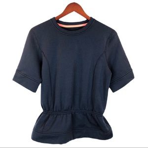 Lululemon Peplum Pullover Inkwell Size 8